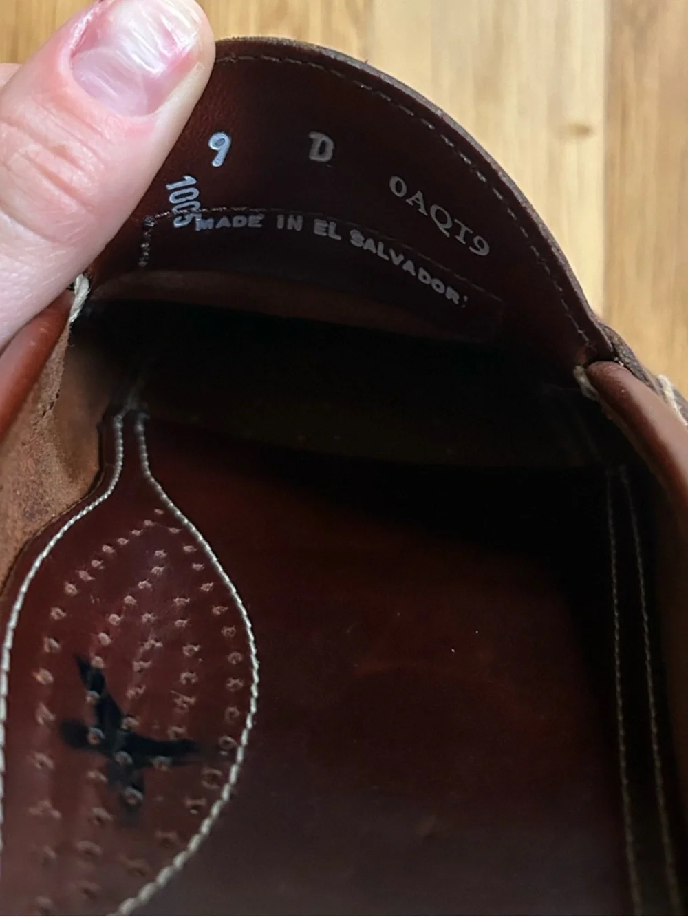 Men's L.L. Bean Brown Leather Loafers size 9